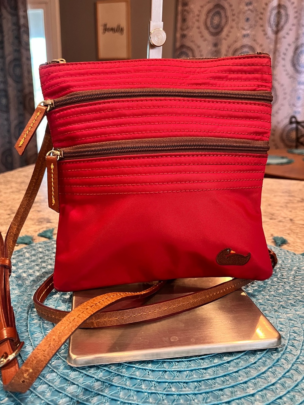 Dooney & Bourke North South Triple Zip Crossbody Bag